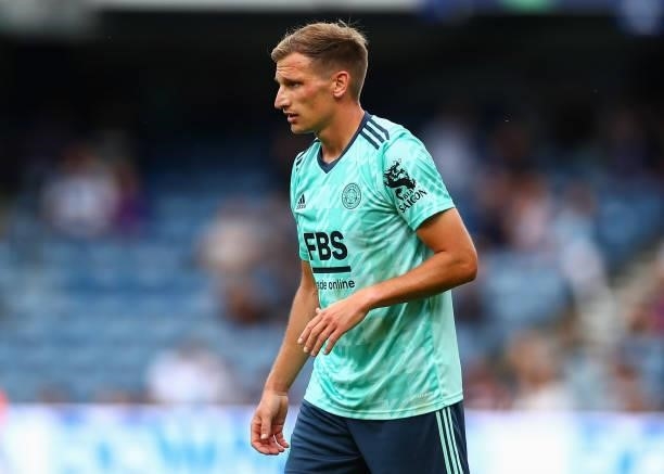 Marc Albrighton of Leicester City looks on during the Pre-Season Friendly match between Queens Park Rangers and Leicester City at The Kiyan Prince...