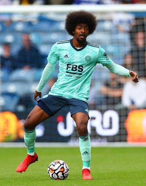 Hamza Choudhury of Leicester City runs with the ball during the Pre-Season Friendly match between Queens Park Rangers and Leicester City at The Kiyan...