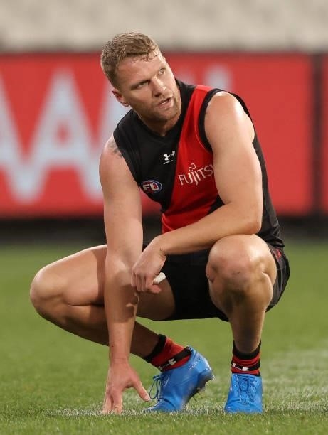 Jake Stringer of the Bombers looks on at the final siren during the round 20 AFL match between Essendon Bombers and Sydney Swans at Melbourne Cricket...