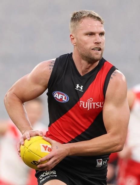 Jake Stringer of the Bombers in action during the round 20 AFL match between Essendon Bombers and Sydney Swans at Melbourne Cricket Ground on August...