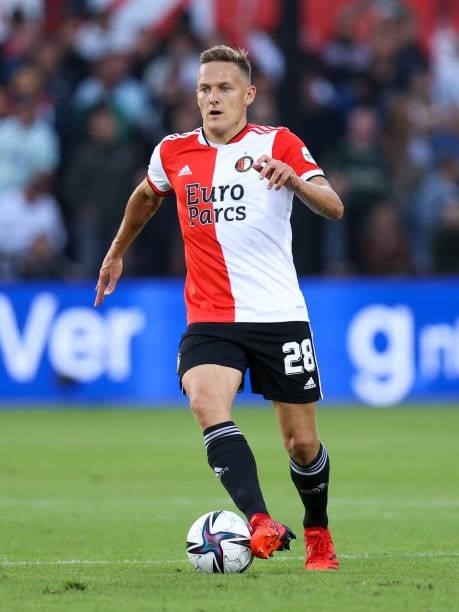 Jens Toornstra of Feyenoord during the UEFA Europa Conference League second Qualifying Round: Second Leg match between Feyenoord and FC Drita at de...