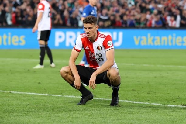 Guus Til of Feyenoord during the UEFA Europa Conference League second Qualifying Round: Second Leg match between Feyenoord and FC Drita at de Kuip on...