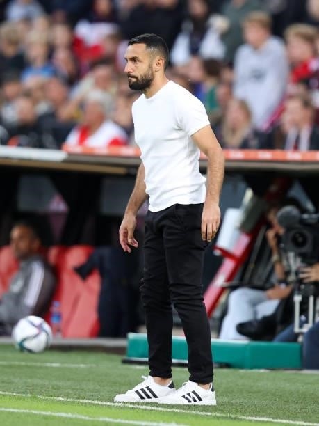 Headcoach Ardian Nuhiu of FC Drita during the UEFA Europa Conference League second Qualifying Round: Second Leg match between Feyenoord and FC Drita...