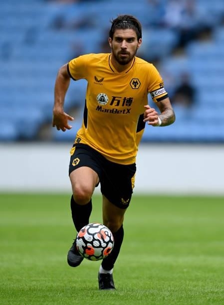 Ruben Neves of Wolverhampton in action during the Coventry City v Wolverhampton Wanderers pre-season friendly at Coventry Building Society Arena on...