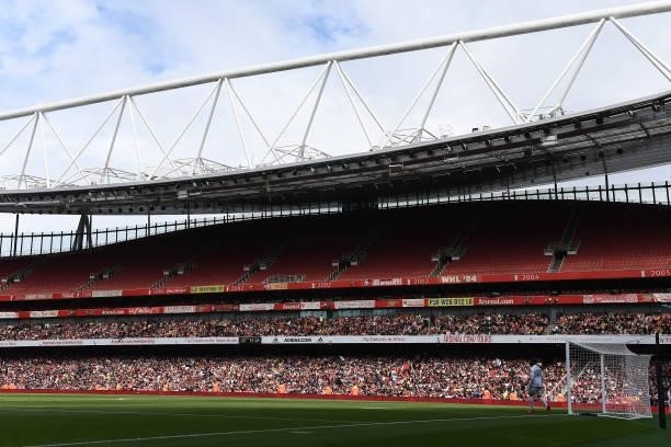 General view of Emirates Stadium during the pre season friendly between Arsenal and Chelsea on August 01, 2021 in London, England.