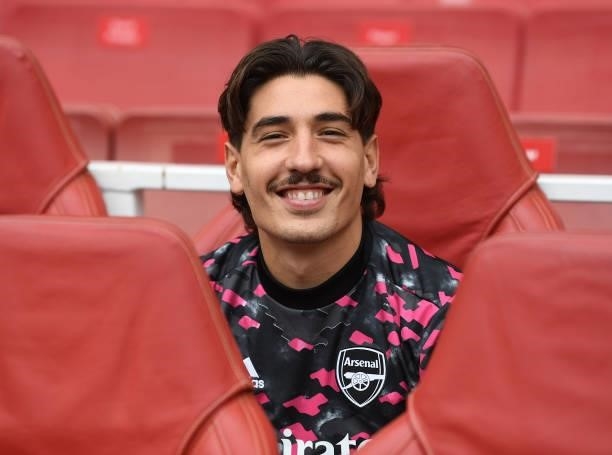 Hector Bellerin of Arsenal before the pre season friendly between Arsenal and Chelsea at Emirates Stadium on August 01, 2021 in London, England.