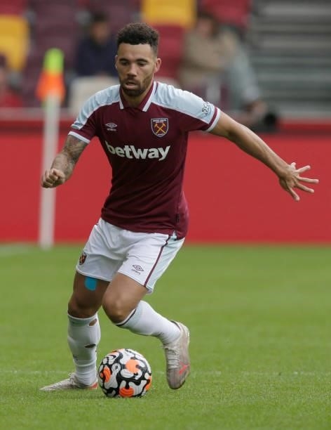 Ryan Fredericks of West Ham United in action during the pre season friendly match between Brentford and West Ham United at Brentford Community...