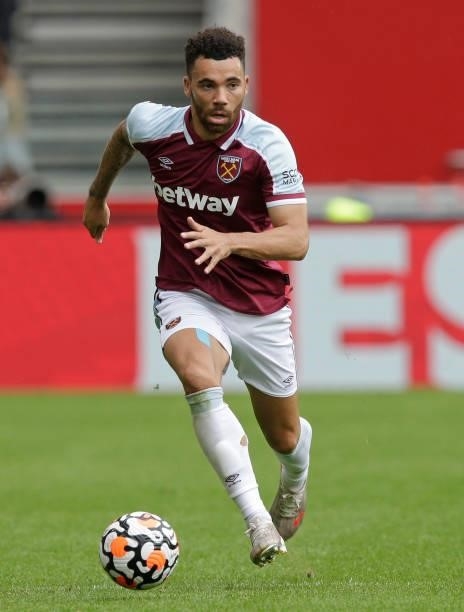 Ryan Fredericks of West Ham United in action during the pre season friendly match between Brentford and West Ham United at Brentford Community...