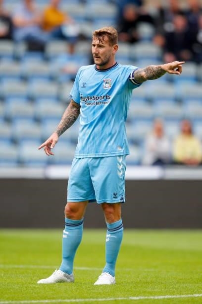 Kyle McFadzen of Coventry City during the Pre-Season Friendly between Coventry City and Wolverhampton Wanderers at Coventry Building Society Arena on...