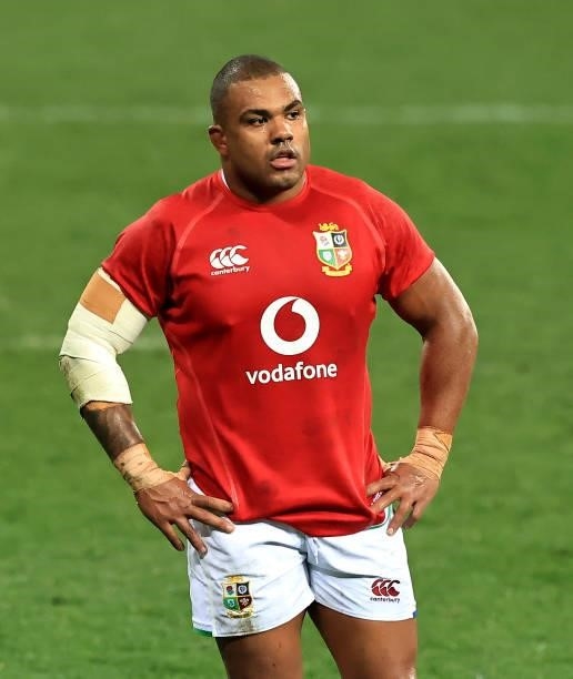 Kyle Sinckler of the Lions looks on during the 2nd test match between South Africa Springboks and the British & Irish Lions at Cape Town Stadium on...