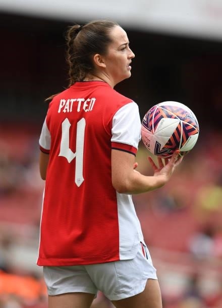 Anna Patten of Arsenal during the pre season match between Arsenal Women and Chelsea Women at Emirates Stadium on August 01, 2021 in London, England.