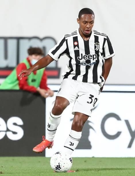 Marley Ake’ of Juventus FC in action during the AC Monza v Juventus FC - Trofeo Berlusconi at Stadio Brianteo on July 31, 2021 in Monza, Italy.