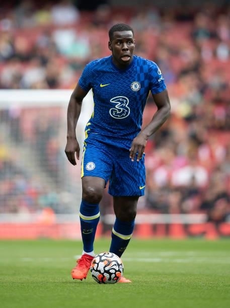 Kurt Zouma of Chelsea during the Pre Season Friendly between Arsenal and Chelsea at Emirates Stadium on August 1, 2021 in London, England.