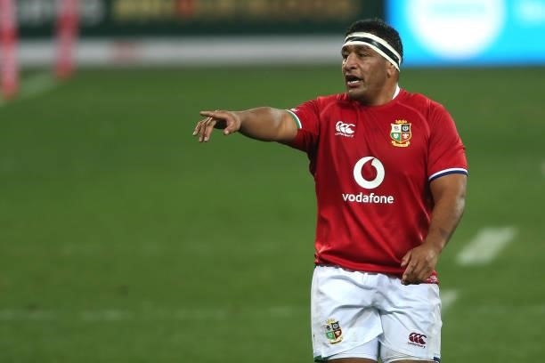 Mako Vunipola of the British & Irish Lions during the second test between South Africa and the British & Irish Lions at FNB Stadium on July 31, 2021...