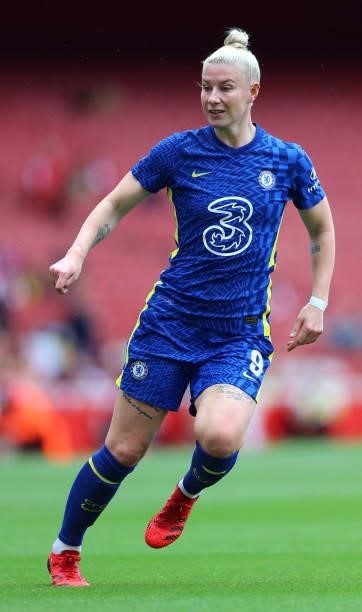Bethany England of Chelsea in action during the Pre Season Friendly between Arsenal and Chelsea at Emirates Stadium on August 01, 2021 in London,...