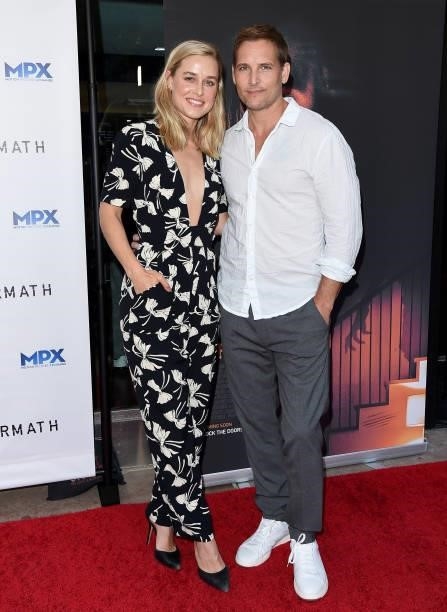 Lily Anne Harrison and Peter Facinelli attend the Los Angeles Premiere of "Aftermath