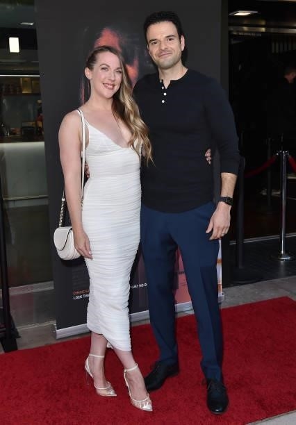 Alexander Bedria and guest attend the Los Angeles Premiere of "Aftermath