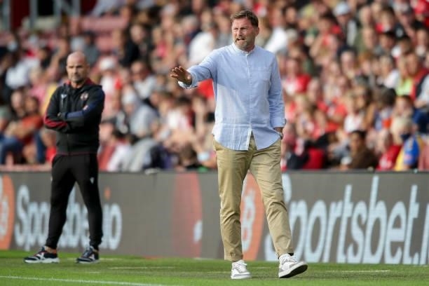 Head Coach Ralph Hasenhuttl of Southampton of Southampton during a pre-season friendly between Southampton FC and Levante UD at St Mary's Stadium on...