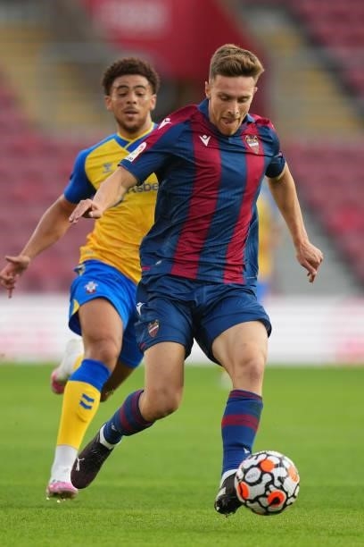 Jose Manuel Lopez Sanchez of Levante in action during a pre season friendly between Southampton and Levante at St Mary's Stadium on August 04, 2021...