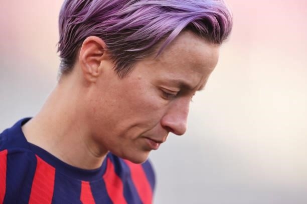 Megan Rapinoe of Team United States looks on prior to the Women's Bronze Medal match between United States and Australia on day thirteen of the Tokyo...