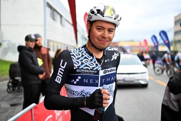 Harry Tanfield of United Kingdom and Team Qhubeka Nexthash at finish line during the 8th Arctic Race Of Norway 2021, Stage 1 a 142,5km stage from...