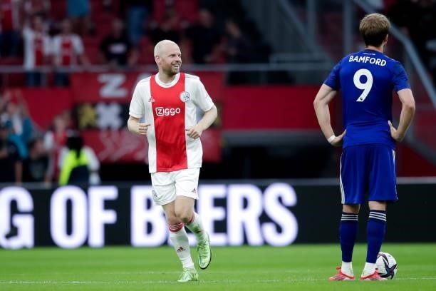 Davy Klaassen of Ajax during the Pre-season Friendly match between Ajax and Leeds United at the Johan Cruijff ArenA on August 4, 2021 in Amsterdam,...