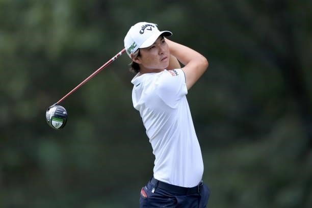 Min Woo Lee of Australia plays a shot on the seventh hole during the first round of the World Golf Championship-FedEx St Jude Invitational at TPC...
