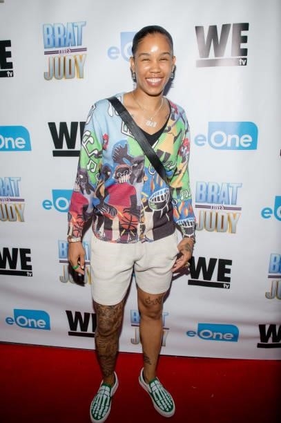 Ty Young attends the 'Brat Loves Judy' We TV watch party at Views Bar and Grill Atlanta on August 05, 2021 in Atlanta, Georgia.
