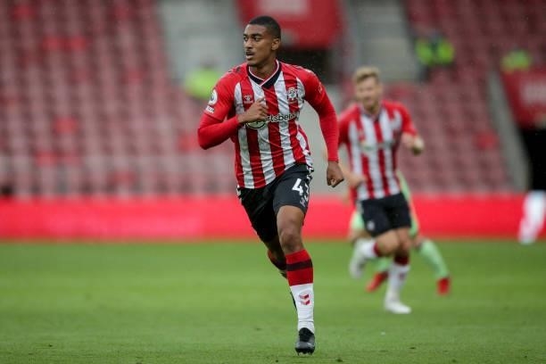 Yan Valery of Southampton during a pre-season friendly between Southampton FC and Athletic Bilbao at St Mary's Stadium on August 07, 2021 in...