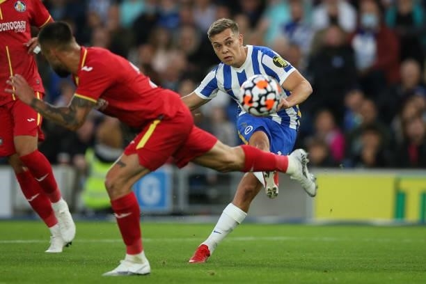 Leandra Trossard of Brighton & Hove Albion shoots during the Pre-Season Friendly match between Brighton & Hove Albion and Getafe at American Express...