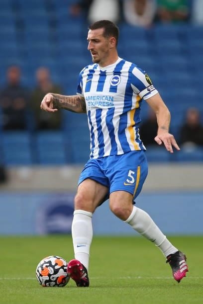Lewis Dunk of Brighton & Hove Albion on the ball during the Pre-Season Friendly match between Brighton & Hove Albion and Getafe at American Express...