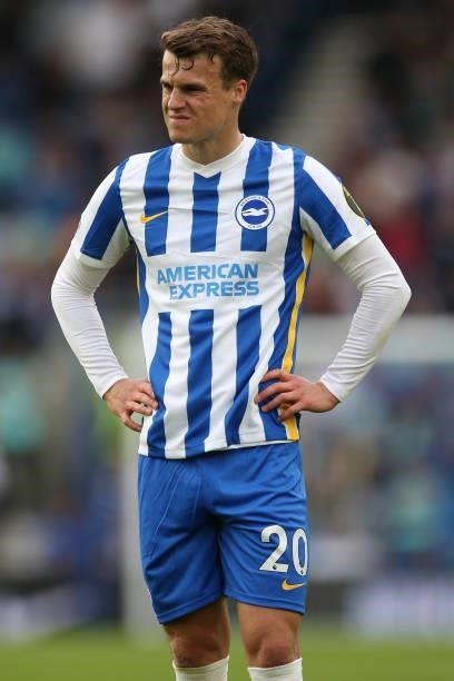 Solly March of Brighton & Hove Albion during the Pre-Season Friendly match between Brighton & Hove Albion and Getafe at American Express Community...