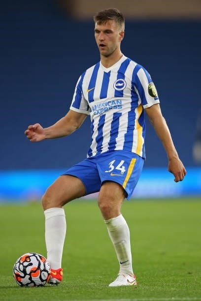 Joel Veltman of Brighton & Hove Albion on the ball during the Pre-Season Friendly match between Brighton & Hove Albion and Getafe at American Express...