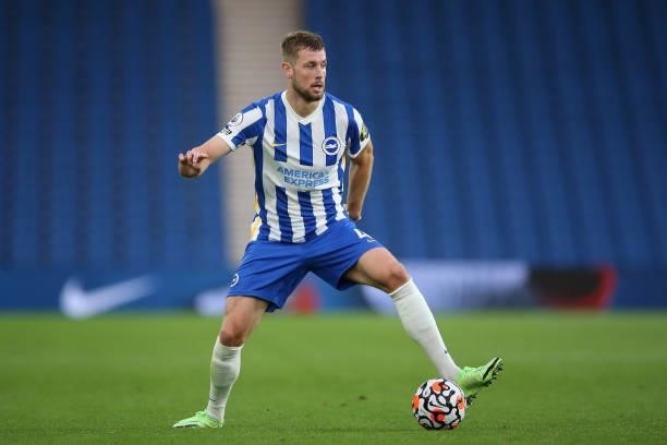 Adam Webster of Brighton & Hove Albion on the ball during the Pre-Season Friendly match between Brighton & Hove Albion and Getafe at American Express...