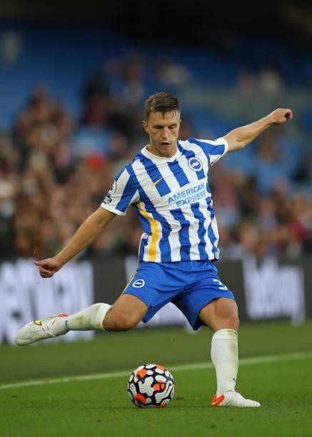 Joel Veltman of Brighton & Hove Albion passes the ball during the Pre-Season Friendly match between Brighton & Hove Albion and Getafe at American...