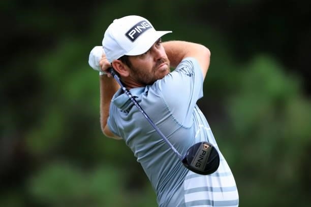 Louis Oosthuizen of South Africa playas a shot on the 17th hole during the third round of the World Golf Championship-FedEx St Jude Invitational at...