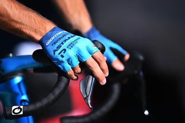 Team Astana – Premier Tech glove detail view prior to the 8th Arctic Race Of Norway 2021, Stage 4 a 163,5km stage from Gratangen to Harstad 54m /...