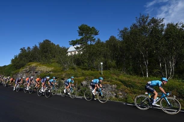 Samuele Battistella of Italy and Team Astana – Premier Tech and Teammates during the 8th Arctic Race Of Norway 2021, Stage 4 a 163,5km stage from...