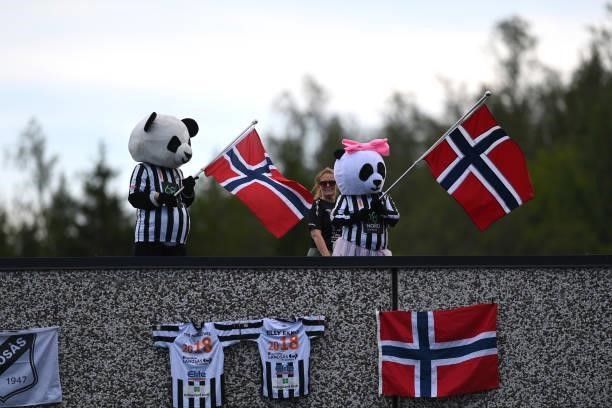 Panda Bear Fans during the 8th Arctic Race Of Norway 2021, Stage 4 a 163,5km stage from Gratangen to Harstad 54m / #ArcticRace / on August 08, 2021...