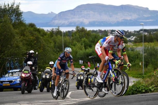 Niki Terpstra of Netherlands and Team Total Direct Energie in the Breakaway during the 8th Arctic Race Of Norway 2021, Stage 4 a 163,5km stage from...