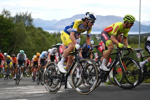 Cedric Beullens of Belgium and Team Sport Vlaanderen - Baloise during the 8th Arctic Race Of Norway 2021, Stage 4 a 163,5km stage from Gratangen to...