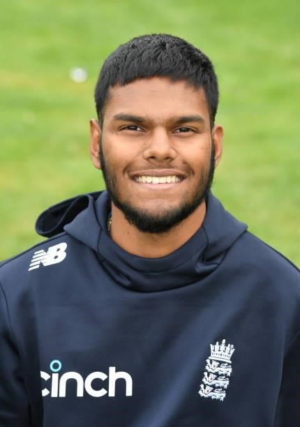 Sammy Kumar of England during the England Disability T20 at New Road on August 08, 2021 in Worcester, England.