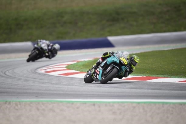 Cal Crutchlow of Great Britain and Petronas Yamaha SRT leads the field during the MotoGP race during the MotoGP of Styria - Race at Red Bull Ring on...