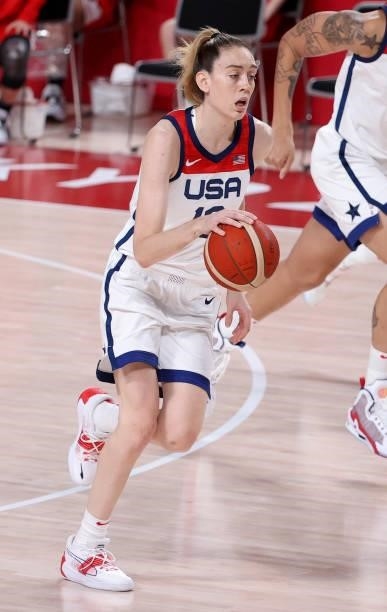 Breanna Stewart of USA during the Women's Basketball Gold Medal Final between United States and Japan on day sixteen of the Tokyo 2020 Olympic Games...