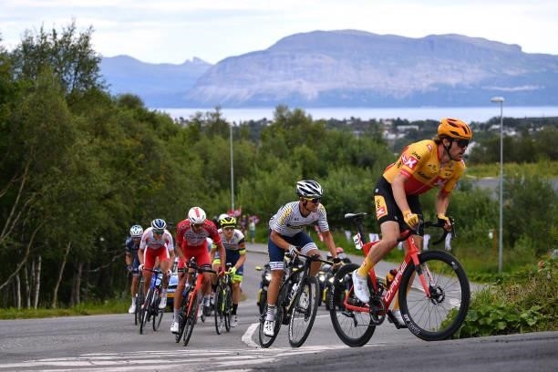 Erik Nordsaeter Resell of Norway and UNO - X Pro Cycling Team in the Breakaway during the 8th Arctic Race Of Norway 2021, Stage 4 a 163,5km stage...