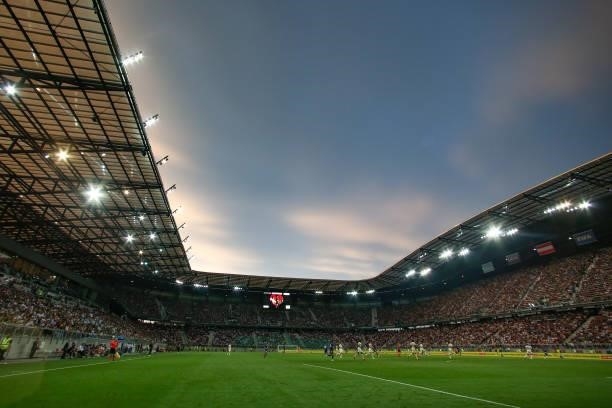 General view during the Pre-season friendly match between Real Madrid and AC Milan at Worthersee Stadion on August 08, 2021 in Klagenfurt, Austria.