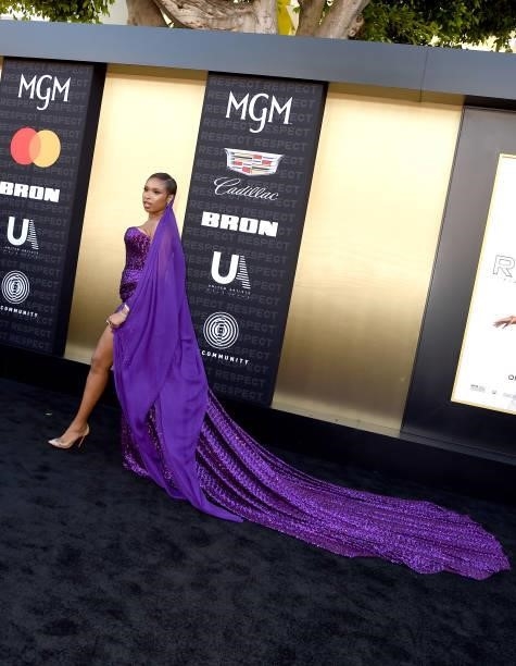 Jennifer Hudson attends the Los Angeles Premiere of MGM's "Respect