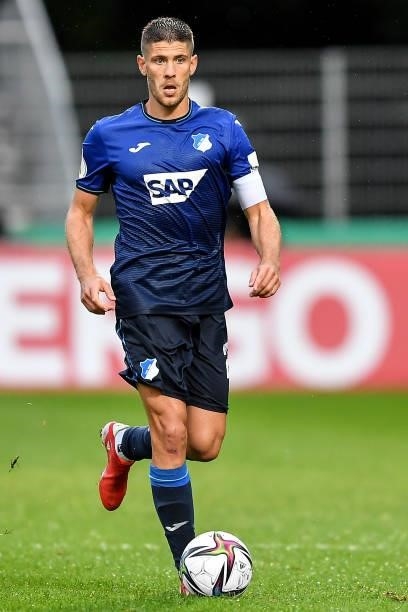 Hoffenheims Andrej Kramaric during the DFB Cup first round match between Viktoria Köln and 1899 Hoffenheim on August 09, 2021 in Cologne, Germany.