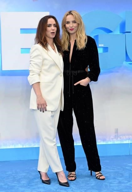 Amy Manson and Jodie Comer attend the "Free Guy