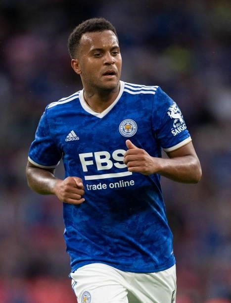 Ryan Bertrand of Leicester City during the The FA Community Shield between Manchester City and Leicester City at Wembley Stadium on August 07, 2021...